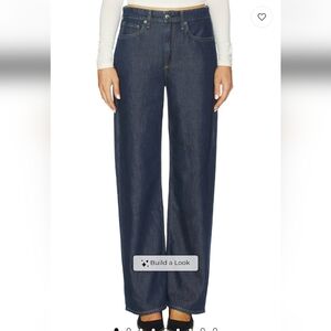rag & bone Deep Indigo Logan Wide Leg Jeans